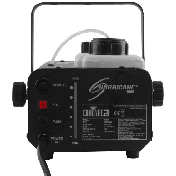 Main product image for Chauvet Hurricane 1000 Compact Fog Machine with 243-5077